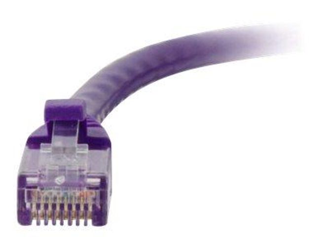 Purple 2ft Cat6 Non-Booted Unshielded UTP Ethernet Network Patch Cable 